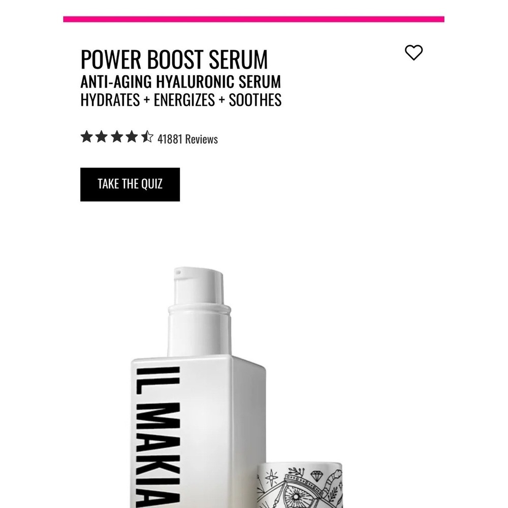 IL MAKIAGE Power Boost Serum — White Bottle